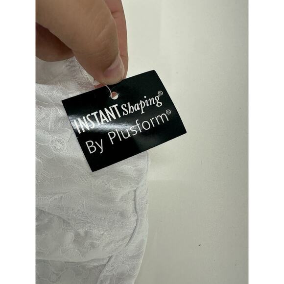 Instant Shaping Bra Size 42DD White Front Clasp Full Figure No Wire 1628 NWTs - Picture 4 of 10